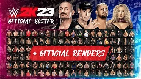 How many superstars will be in wwe 2k23?