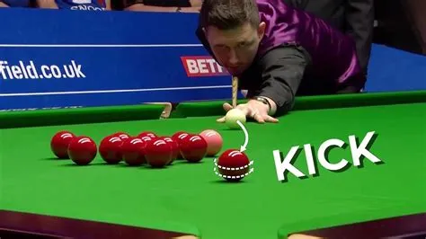 What causes kick in snooker?