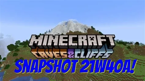 What is snapshot 21w40a?