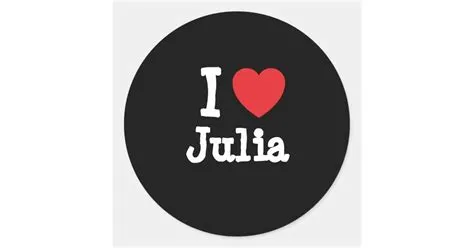 Who does julia love?