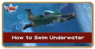 Why cant i swim in skyward sword?