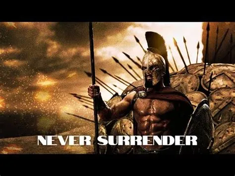 Did spartans ever surrender?