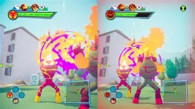 Is ben 10 power trip split-screen?