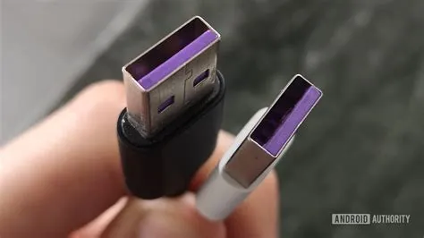 What does purple usb mean?