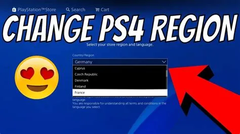 How can i change my region on ps?