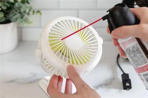 How do you clean a fan without compressed air?