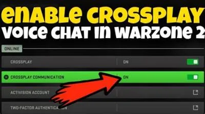 Why cant i enable crossplay on warzone?