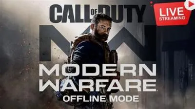 Can we play call of duty modern warfare 2 offline?