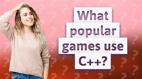 Why is c++ popular for games?