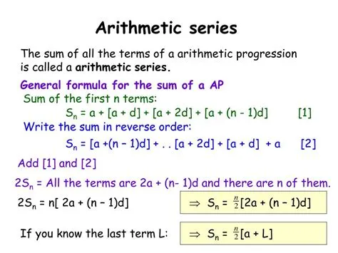 Which series is arithmetic?