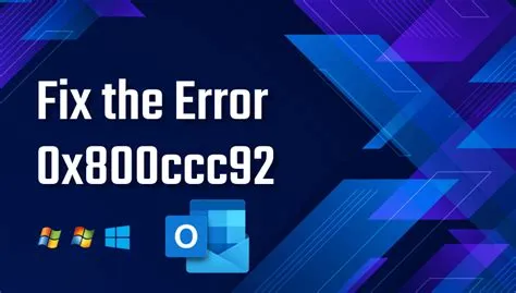 What is error 0x8000ccc92?