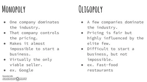 Is google a monopoly or oligopoly?