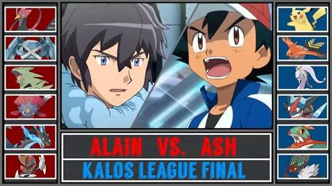 Who beat ash in kalos?