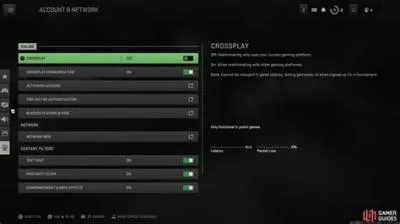 Is crossplay blocked on mw2?