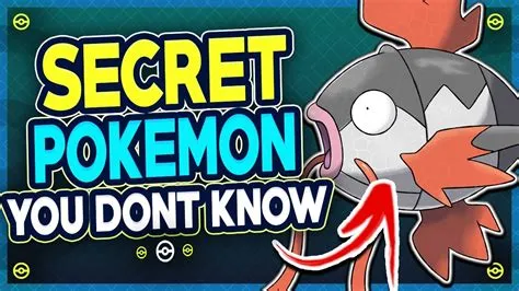 How do you know if a pokémon is secret?