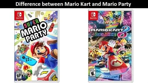 Whats the difference between mario party and mario kart?