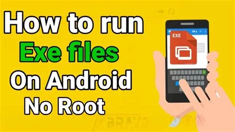 How do i run an exe file on android?