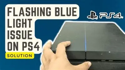 Why is my ps4 blinking blue and not turning on?