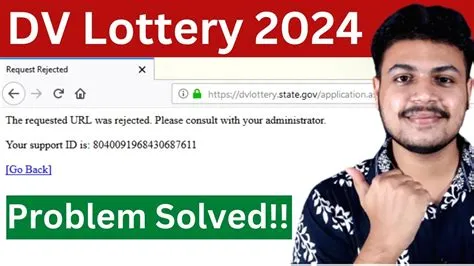 Why is dv lottery rejected?