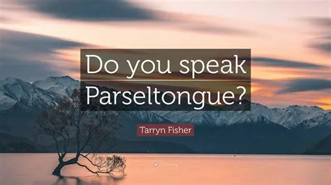 Who can speak parseltongue?