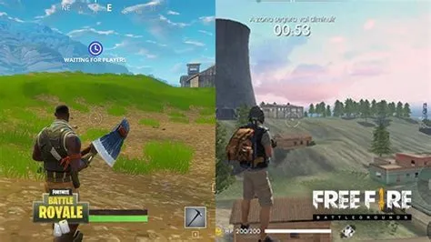 Is fortnite the same as free fire?