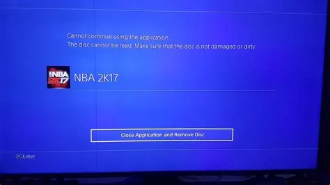 What to do when ps4 says cannot continue using the application?