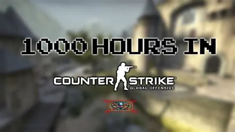 Is 1000 hours in csgo a lot?