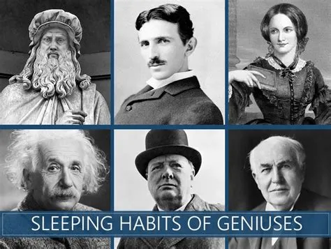 How much did geniuses sleep?