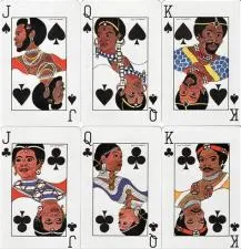 How many black faces are in 52 cards?