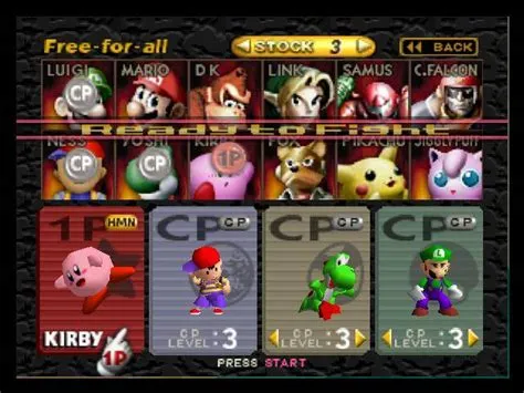 Who was in the original smash roster?