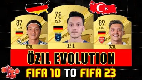 What rating is ozil in fifa 23?