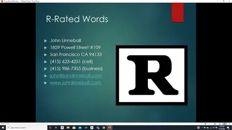 What means r-rated?