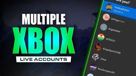 Do you have to pay for multiple xbox live accounts?