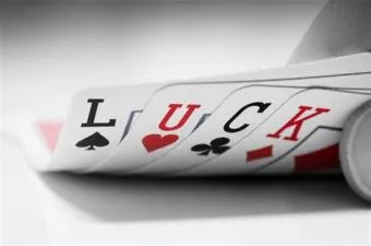 How much is poker luck?