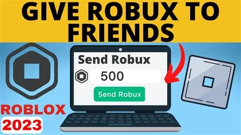 Can you gift robux to a friend?