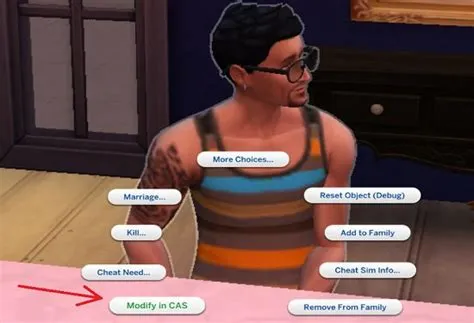 How do you edit townie sims in cas?