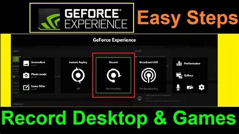 What is geforce recording?