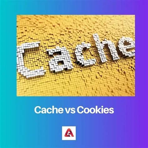 What is cookies and cache difference?