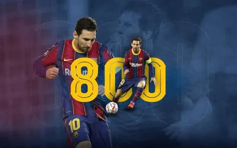 How close is messi to 800 goals?