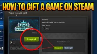 How do i send a gift on steam?