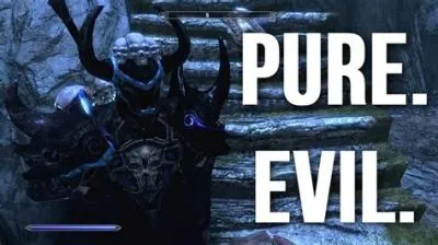 Is it possible to be evil in skyrim?