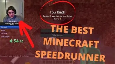 Who is the most famous minecraft speedrunner?