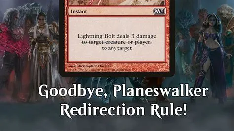 What is the planeswalker redirection rule?