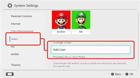 Can 2 users share the same nintendo account?