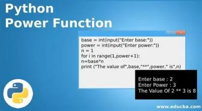 How do you print a power of 2 in python?