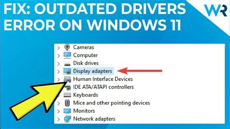 What are the signs of outdated driver?