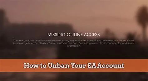 Can you get unbanned from ea?