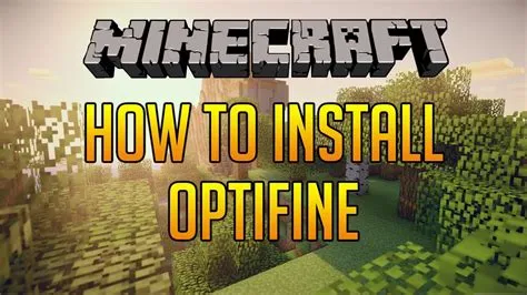 How to install optifine bedrock?