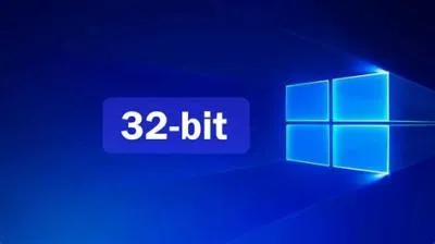 Is windows no longer supporting 32-bit?