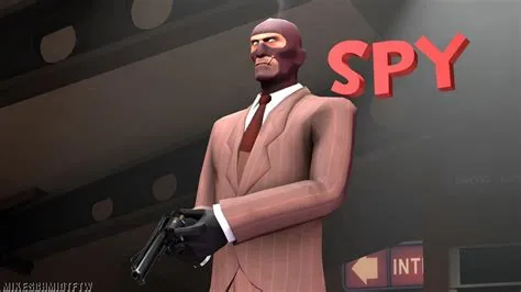 What does the red spy say?